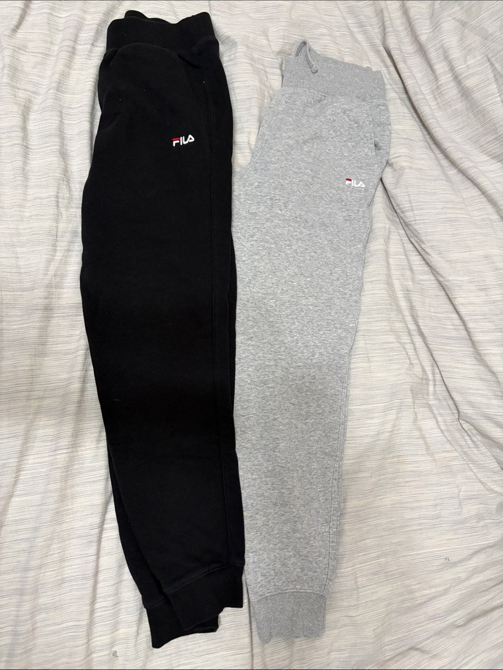 Fila women Black & Gray Slim Jogger Sweatpants Duo